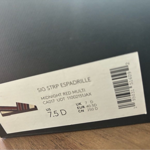 Coach Shoes ( new) Sig Strip Espadrille 7.5D - Picture 10 of 10